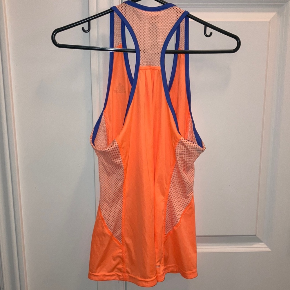 Like new Adidas Orange Sleeveless Relaxed Tank Top - Picture 6 of 12